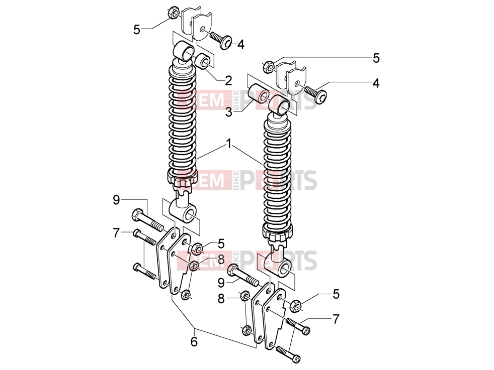 PIAGGIO Suspensions-Wheels » Dampers