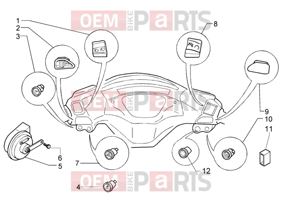 PIAGGIO Electrical system » Electrical devices-electric horn