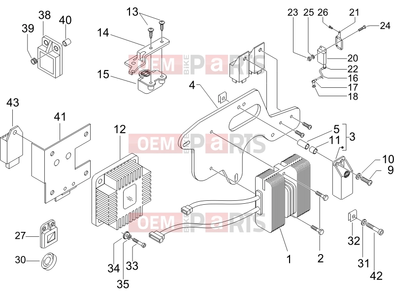 PIAGGIO X9 500 Evolution ABS Electrical system » Voltage Regulators - Electronic Control Units (ecu) - H.T. Coil