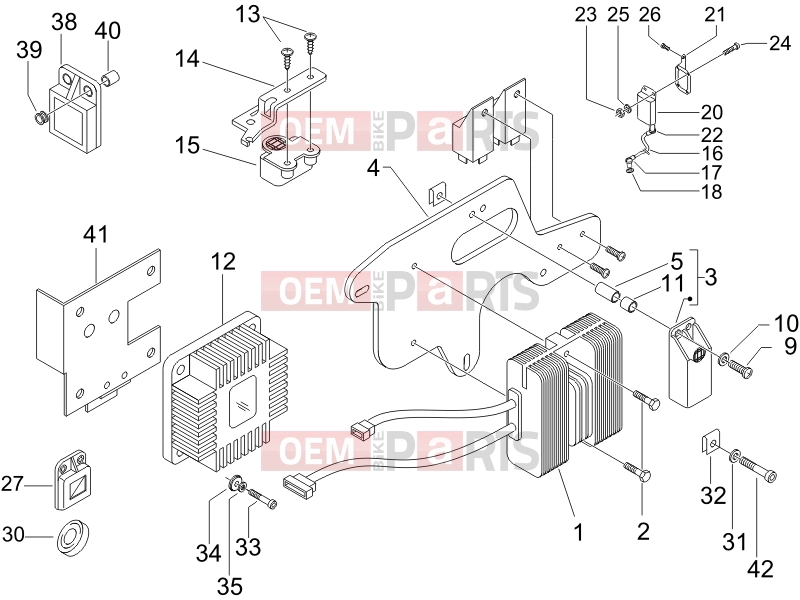 PIAGGIO X9 500 Evolution Electrical system » Voltage Regulators - Electronic Control Units (ecu) - H.T. Coil