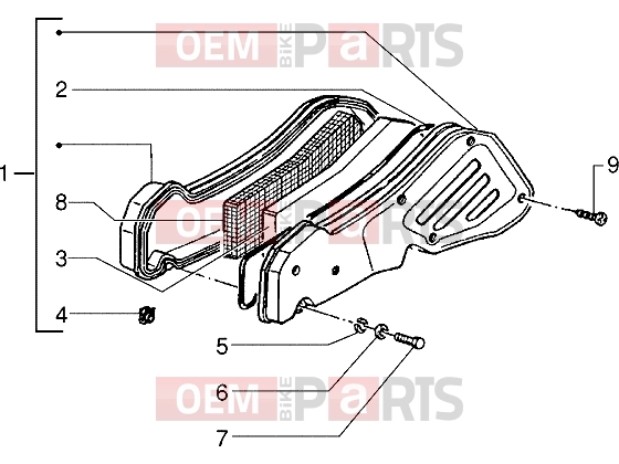 PIAGGIO Engine » Air cleaner