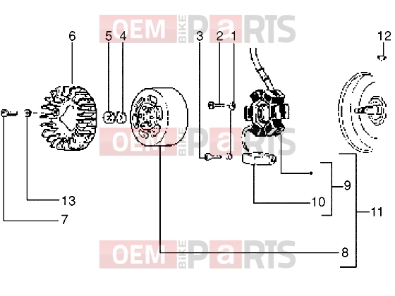 PIAGGIO Engine » Flywheel magneto