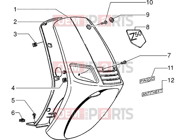PIAGGIO Chassis » Shieldren-Mask