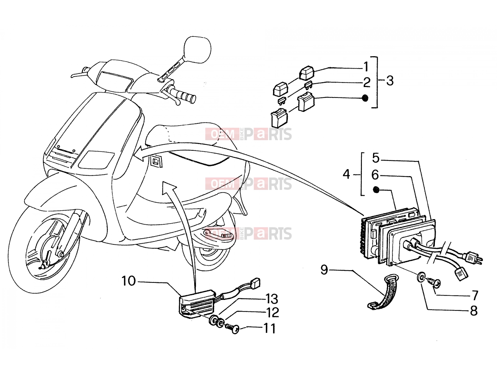 PIAGGIO Electrical system » Electrical systems