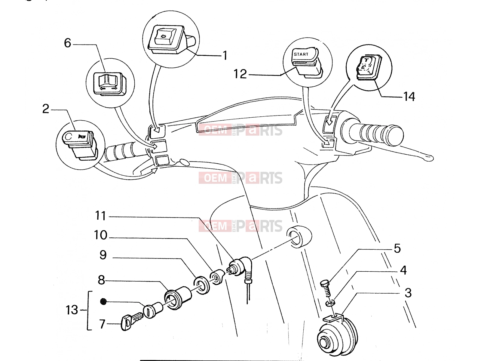 PIAGGIO Electrical system » Electrical systems