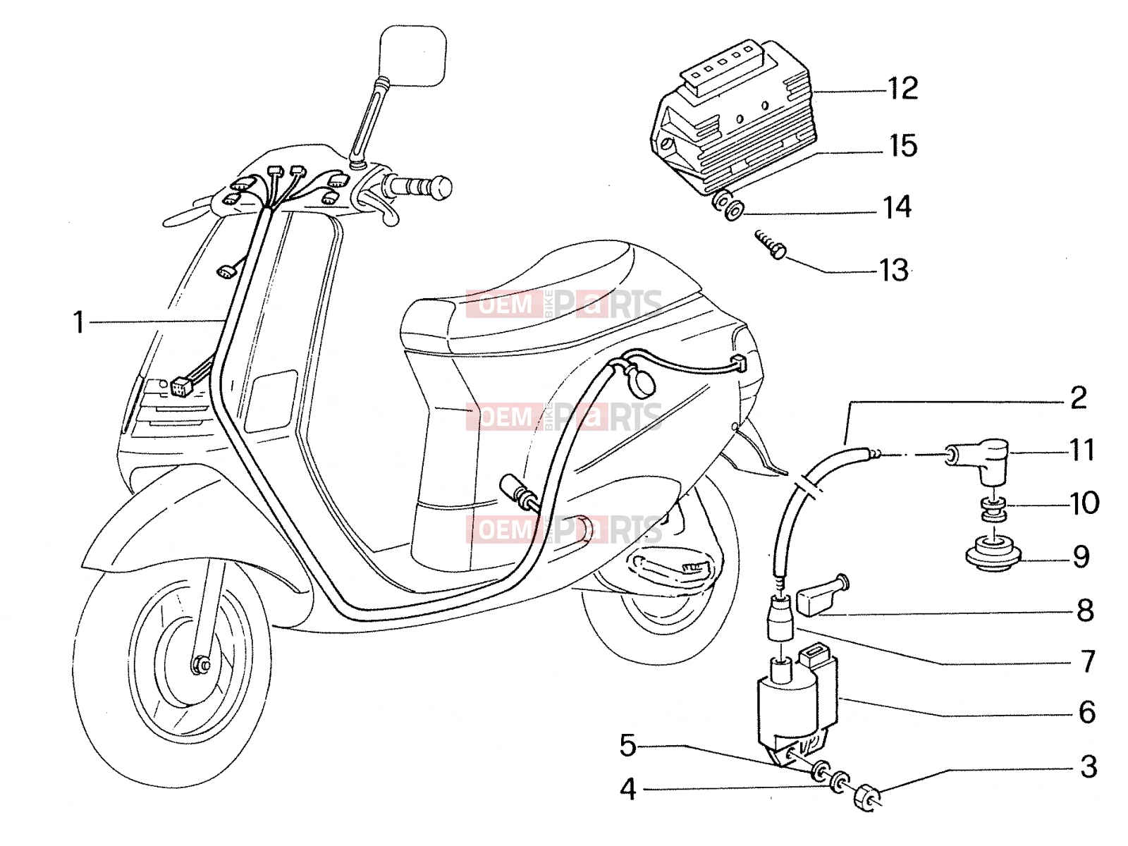 PIAGGIO elektromos rendszer » electrical systems
