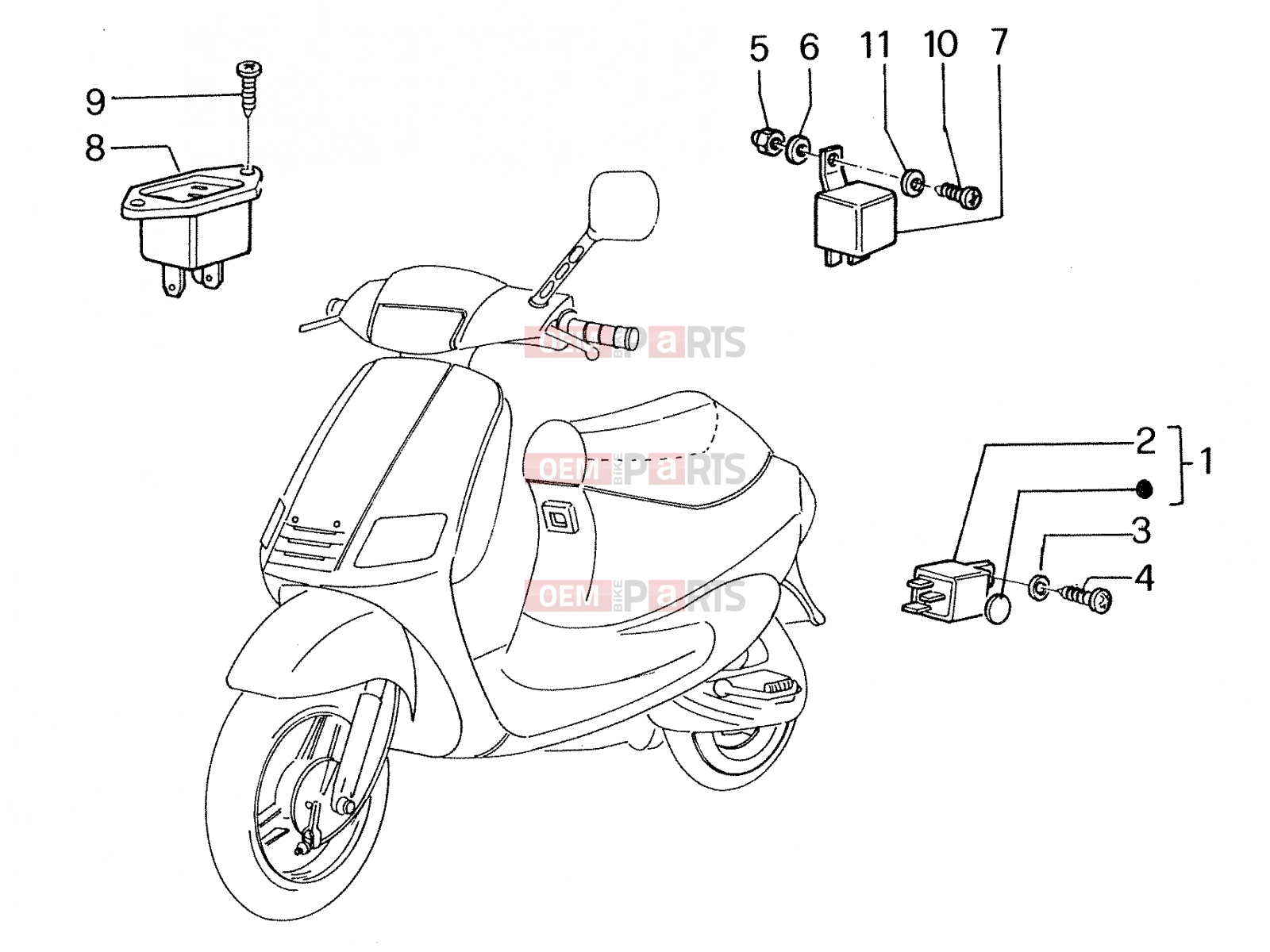 PIAGGIO elektromos rendszer » electrical systems