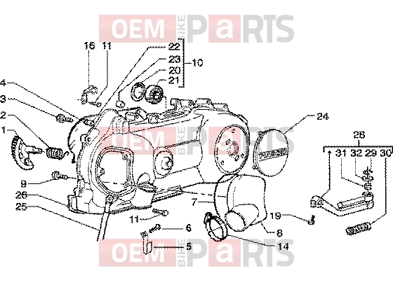 PIAGGIO Engine » Kickstarter-crankcase cooling