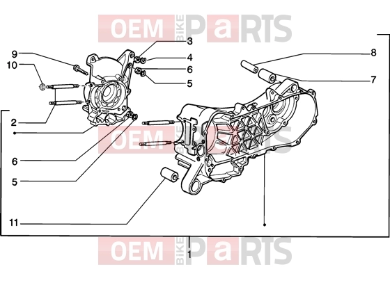 PIAGGIO Engine » Crankase
