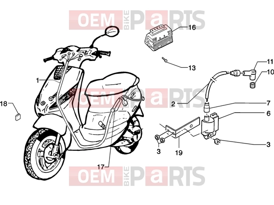 PIAGGIO Electrical system » Electrical device