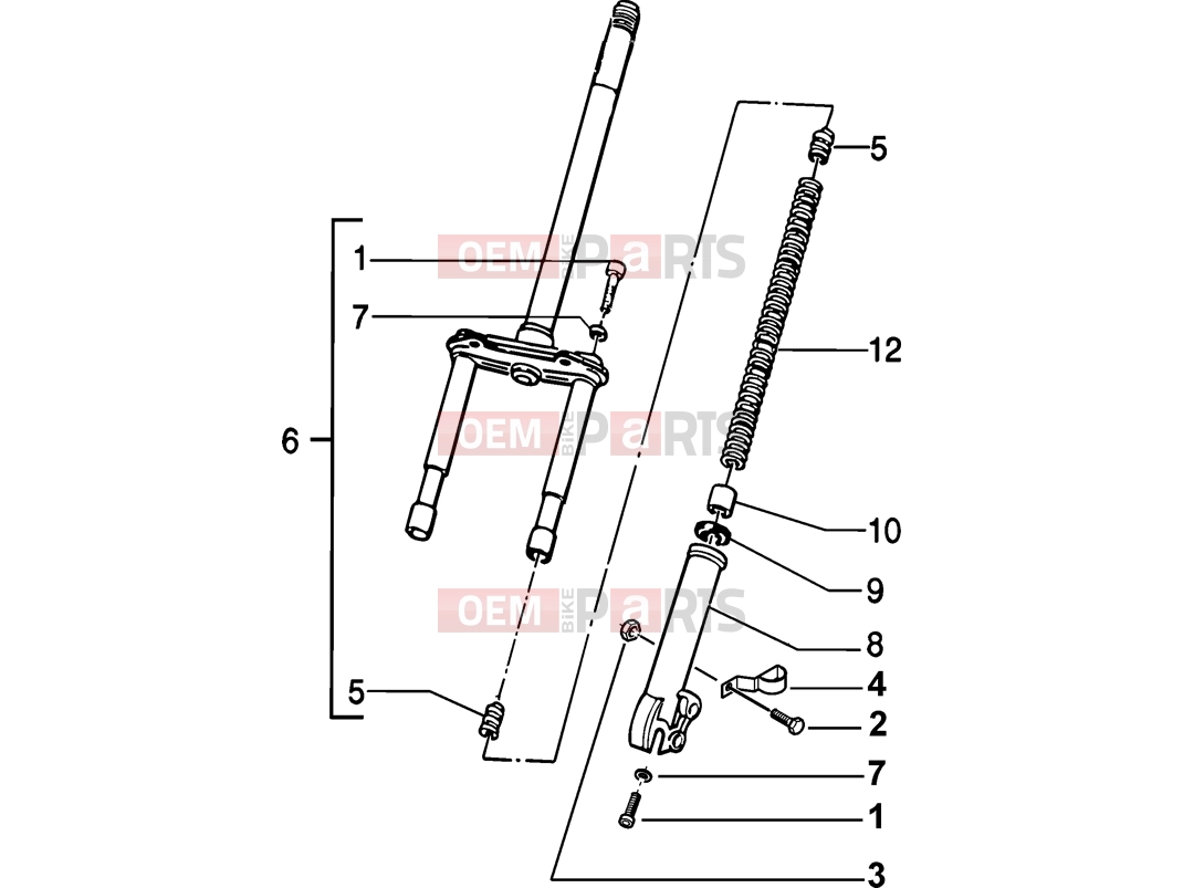 PIAGGIO Suspensions-Wheels » Fork
