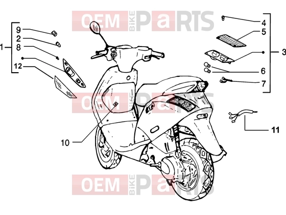 PIAGGIO Electrical system » Front and rear blinker