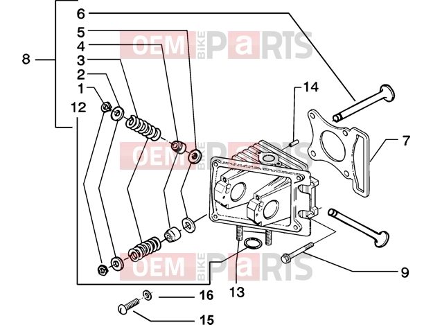 PIAGGIO Engine » Head-valves
