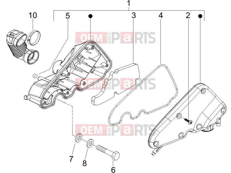 PIAGGIO Zip 50 4T Engine » Air filter