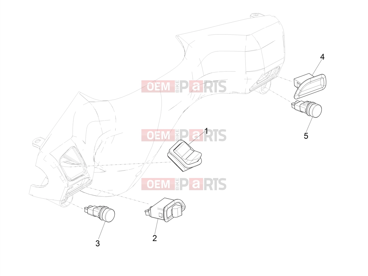 PIAGGIO Zip 50 4T Electrical system » Selectors - Switches - Buttons