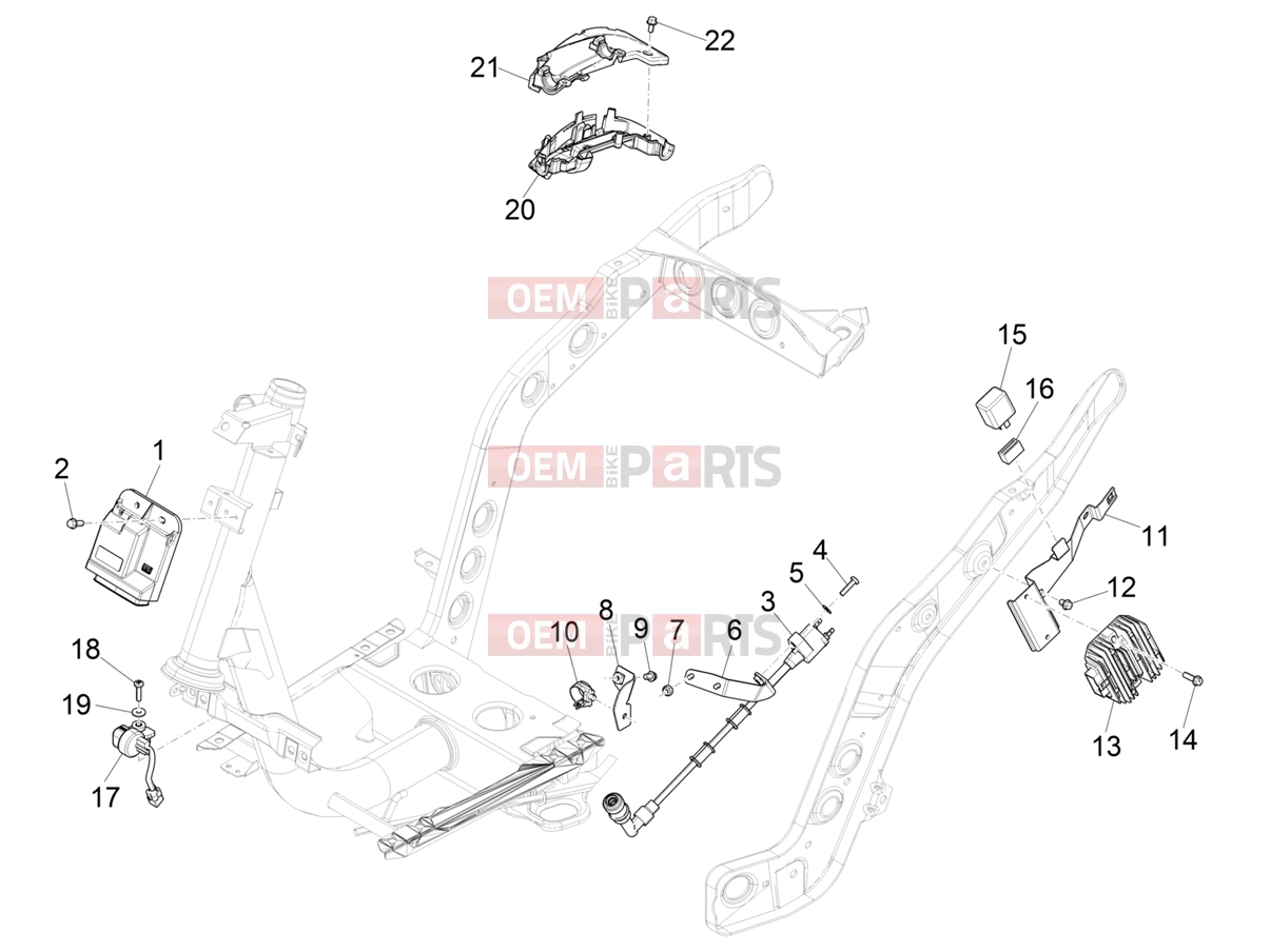PIAGGIO Zip 50 4T Electrical system » Voltage Regulators - Electronic Control Units (ecu) - H.T. Coil
