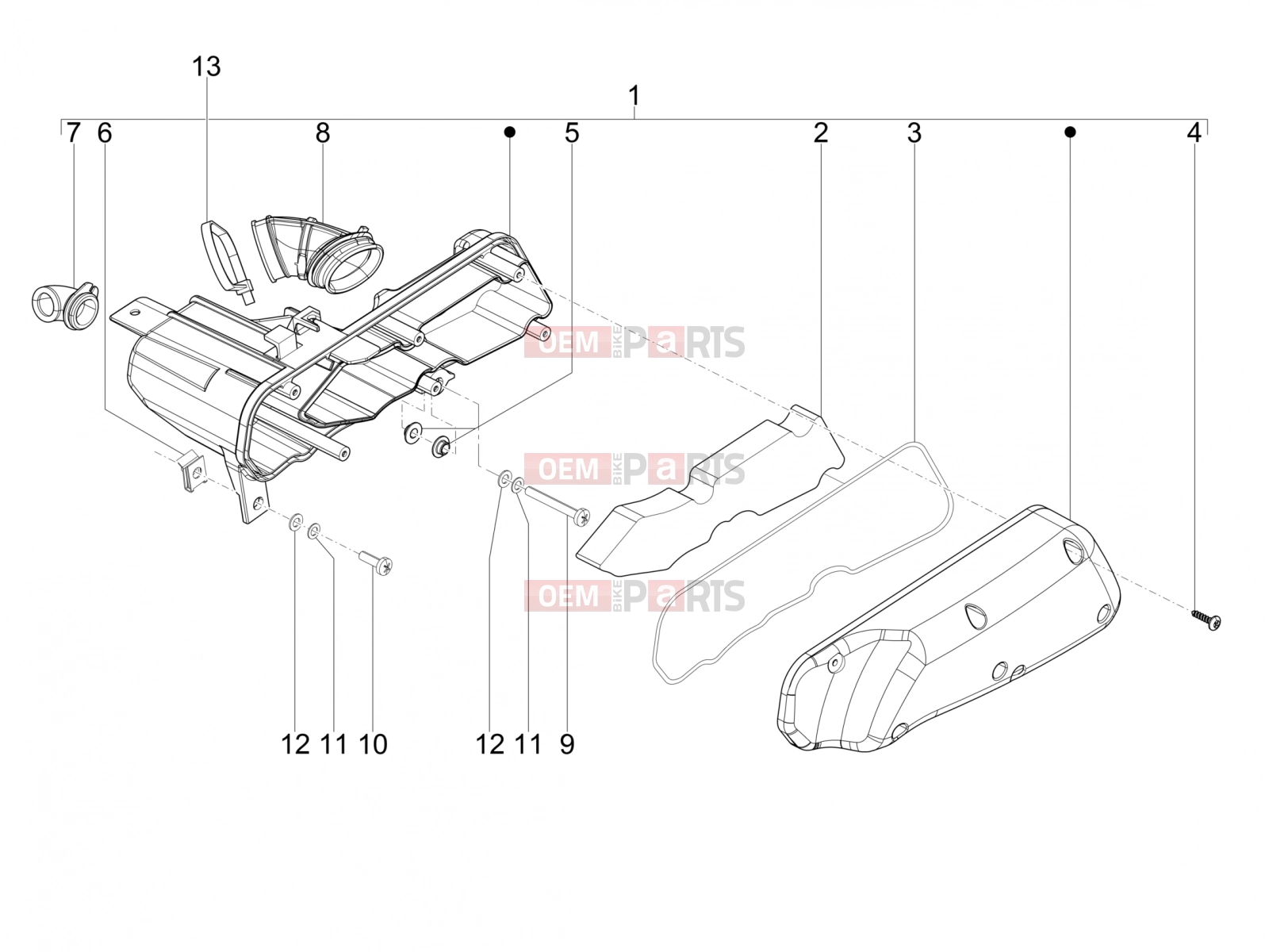 PIAGGIO Zip 50 SP Engine » Air filter
