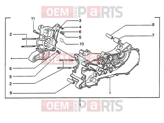 PIAGGIO Engine » Crankase