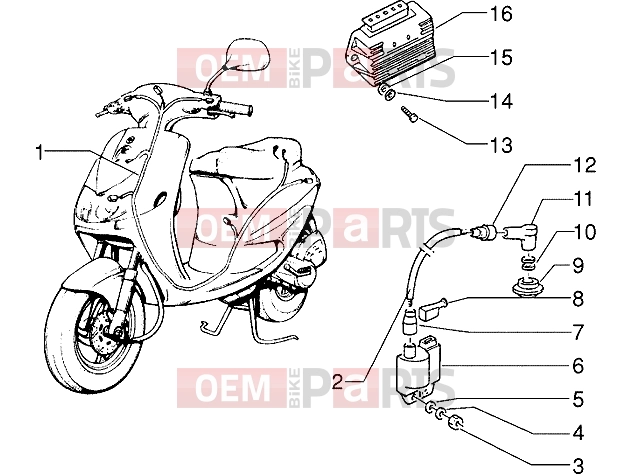 PIAGGIO Electrical system » Electrical devices