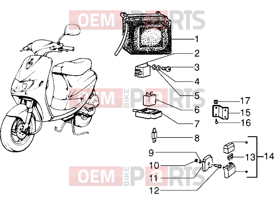 PIAGGIO Electrical system » Electrical devices