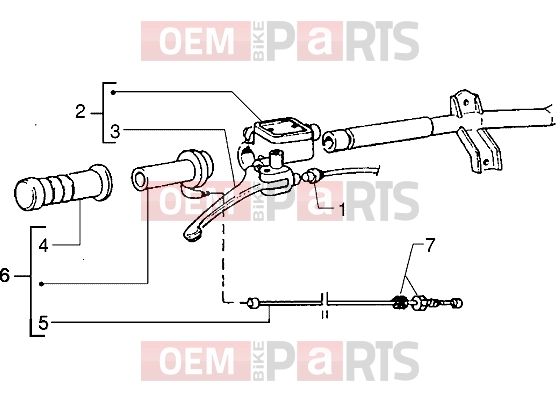 PIAGGIO Handlebars » Handlebars component parts