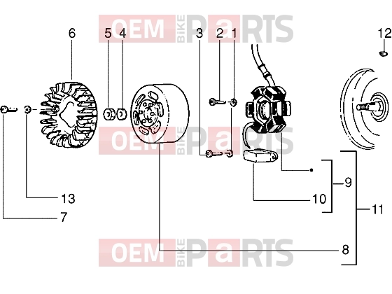 PIAGGIO Engine » Flywheel magneto