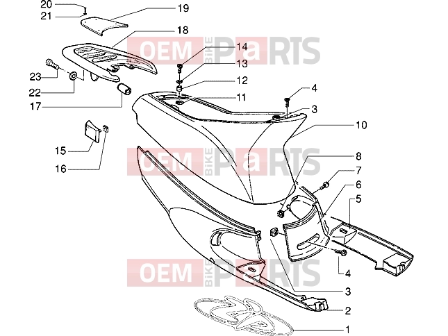 PIAGGIO Chassis » Side covers