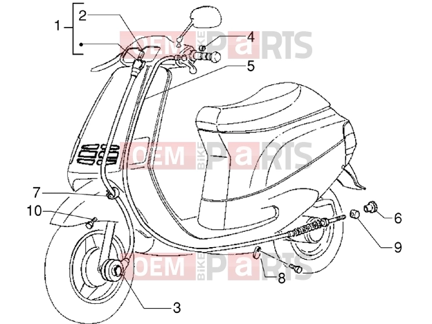 PIAGGIO Transmissions » Transmissions - (Disc brake version)