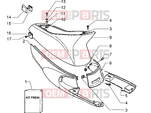 PIAGGIO Chassis » Side covers