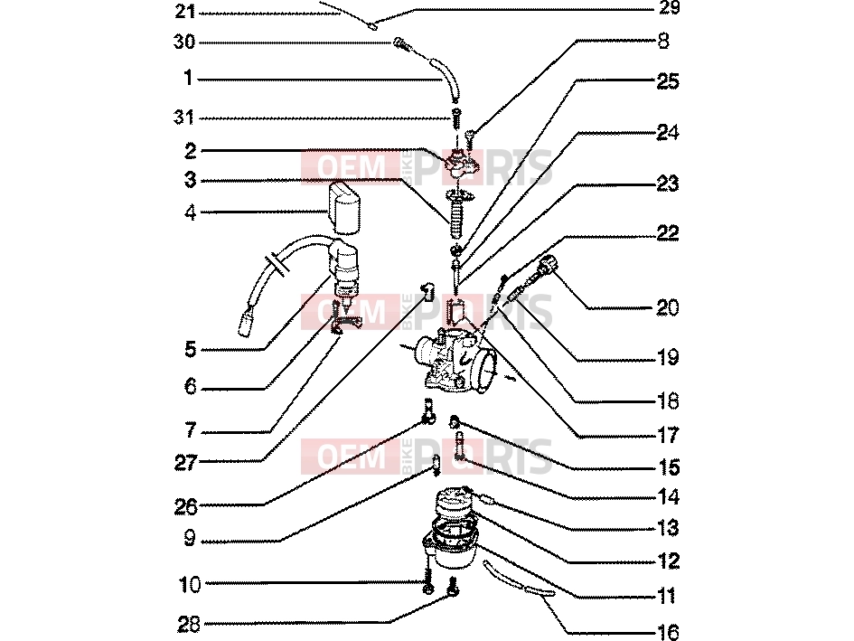 PIAGGIO Engine » Carburettor