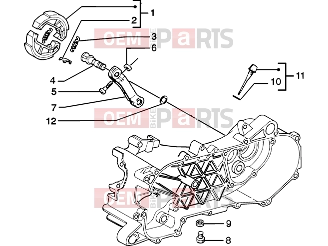 PIAGGIO Engine » Brake lever