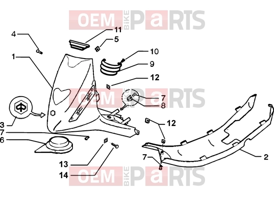 PIAGGIO Chassis » Shield-Spoiler