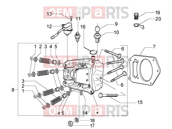 PIAGGIO Engine » Head-valves