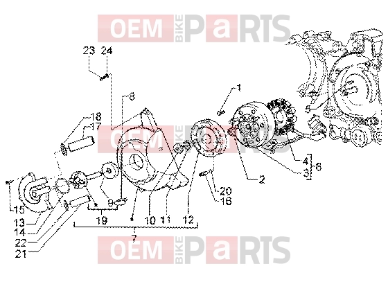 PIAGGIO Engine » Flywheel magneto