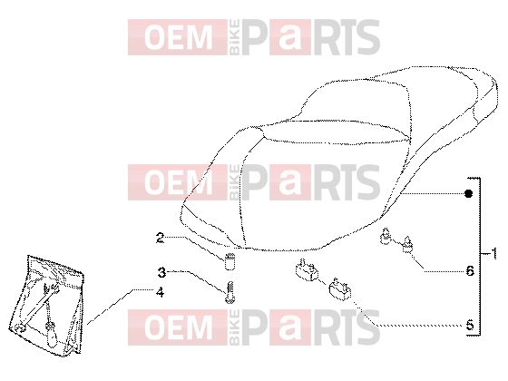 PIAGGIO Chassis » Saddle