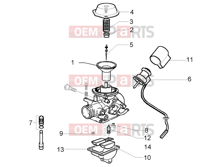 PIAGGIO Engine » Carburettor