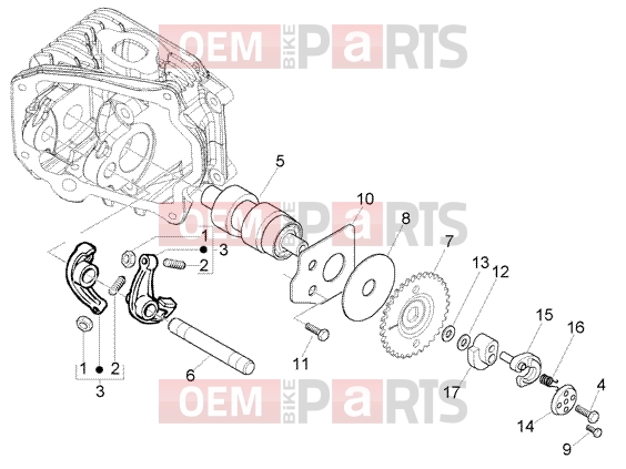 PIAGGIO Engine » Rocker levers support