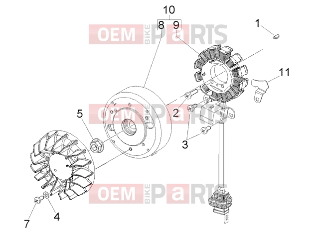 PIAGGIO Engine » Flywheel magneto