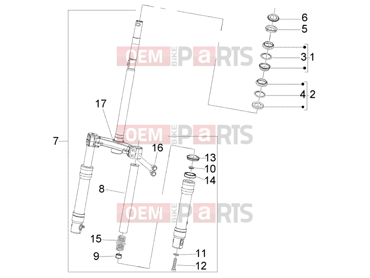 PIAGGIO Suspensions-Wheels » Fork