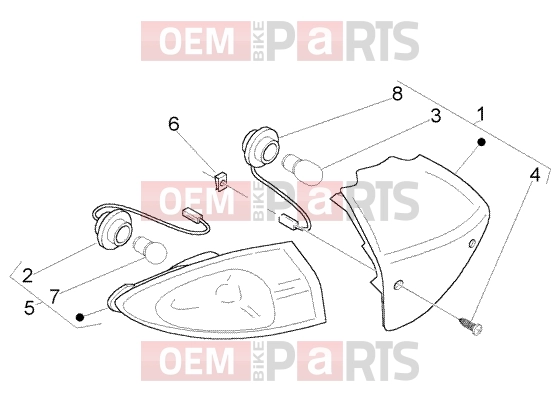 PIAGGIO Electrical system » Rear lights