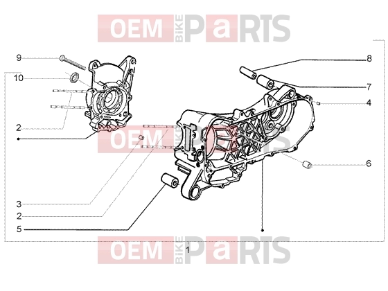 PIAGGIO Engine » Crankase
