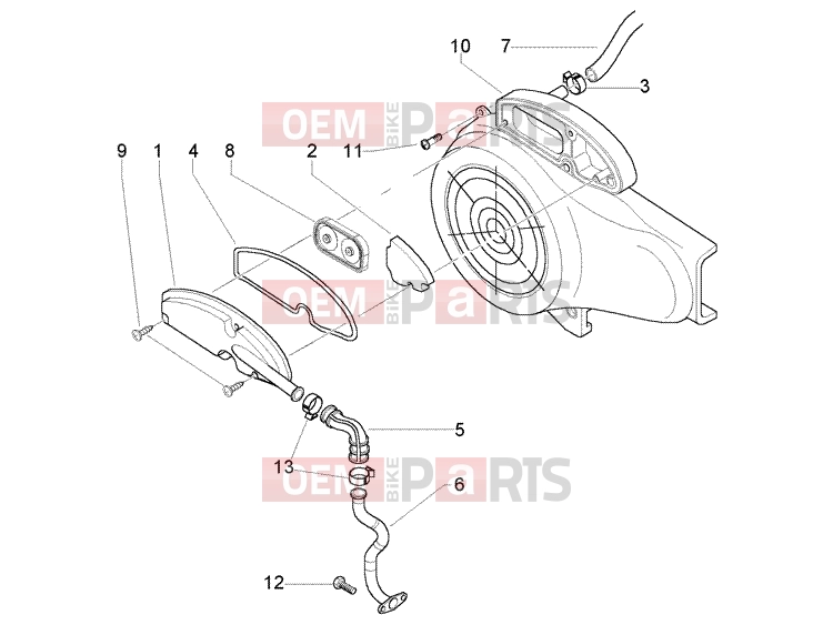 PIAGGIO Engine » Secondary air box