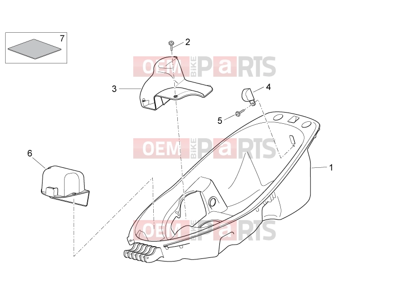 APRILIA Atlantic 300 FRAME » Undersaddle