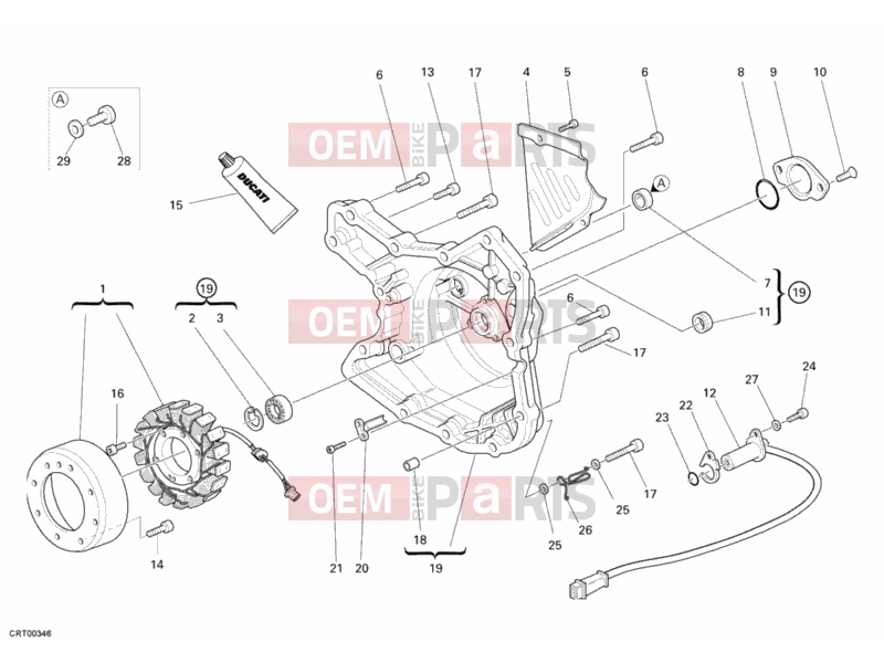 DUCATI 2008 Monster 695 GENERATOR COVER » IGNITION SYSTEM