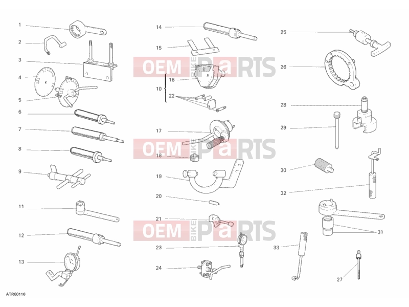 DUCATI 2008 Monster 695 WORKSHOP SERVICE TOOLS, ENGINE » UNCLASSIFIED