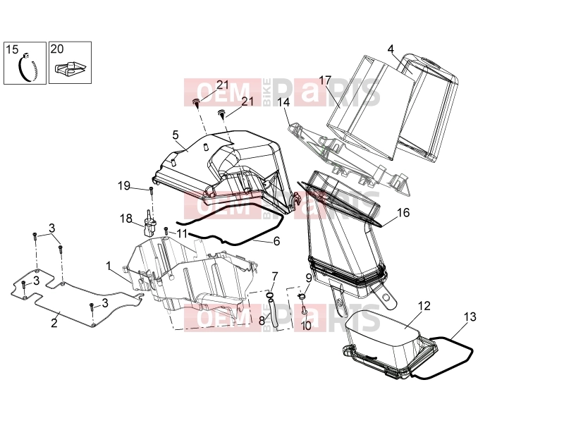 APRILIA MXV 450 Cross FRAME » Air box