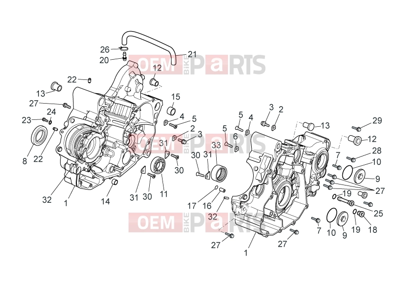 APRILIA MXV 450 Cross ENGINE » Crankcase I