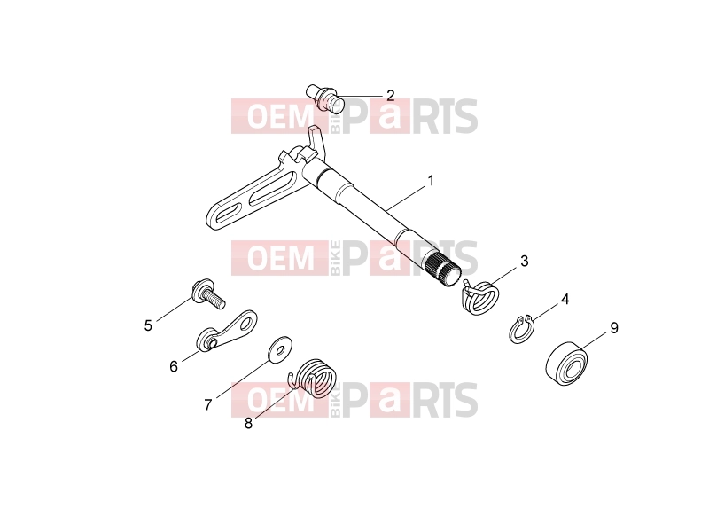 APRILIA MXV 450 Cross ENGINE » Gear box selector I