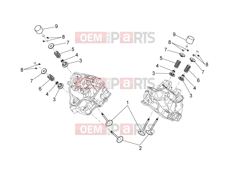APRILIA MXV 450 Cross ENGINE » Valves