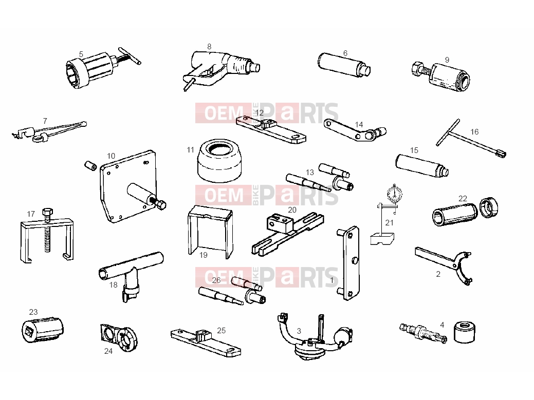 derbi Atlantis 50 2T Tables » Special tools